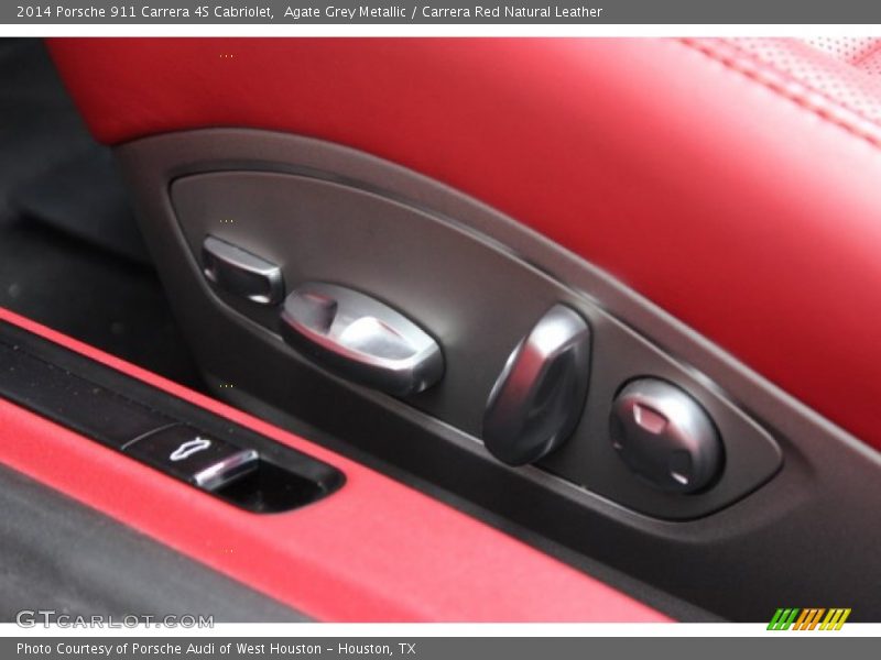 Agate Grey Metallic / Carrera Red Natural Leather 2014 Porsche 911 Carrera 4S Cabriolet