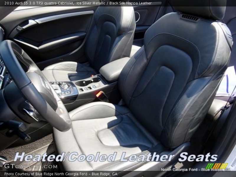 Ice Silver Metallic / Black Silk Nappa Leather 2010 Audi S5 3.0 TFSI quattro Cabriolet