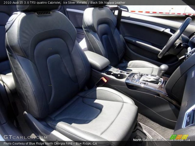 Ice Silver Metallic / Black Silk Nappa Leather 2010 Audi S5 3.0 TFSI quattro Cabriolet