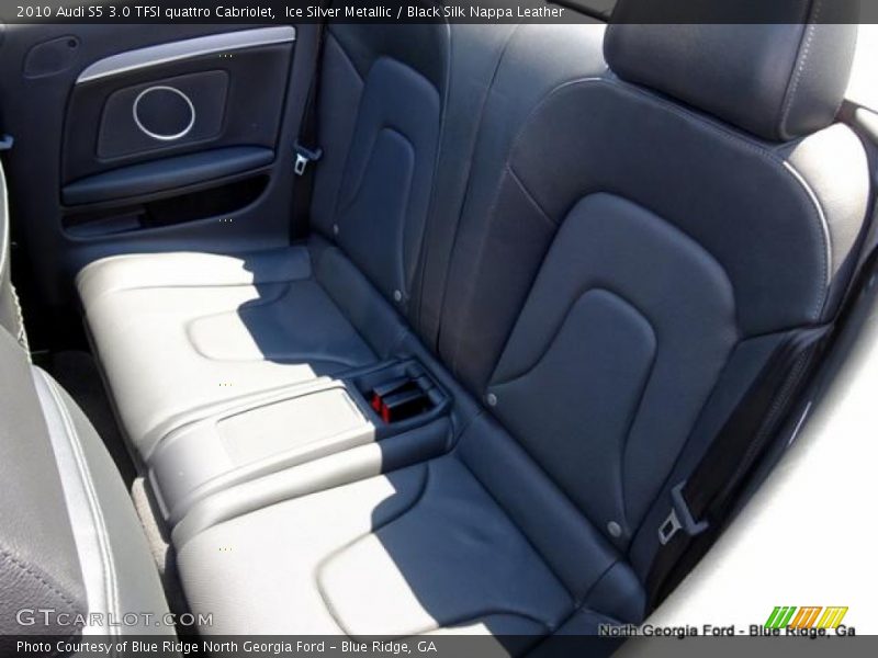 Ice Silver Metallic / Black Silk Nappa Leather 2010 Audi S5 3.0 TFSI quattro Cabriolet