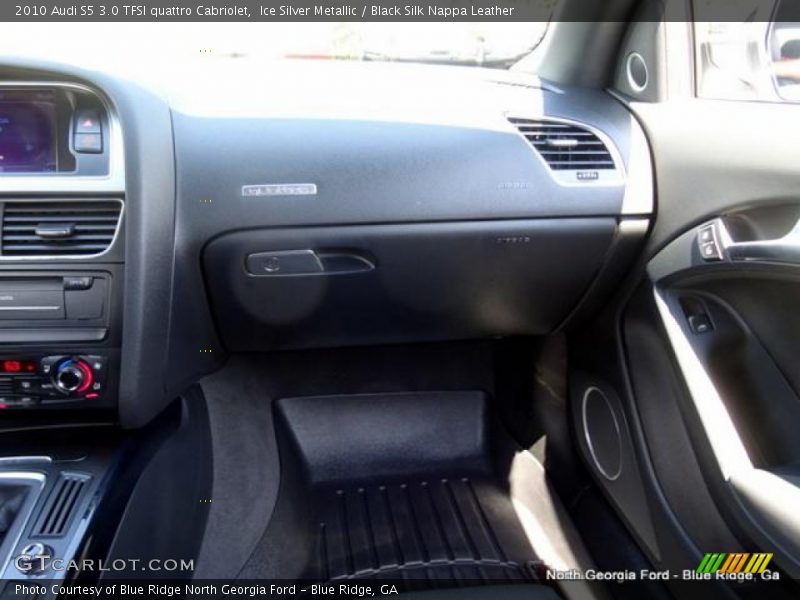 Ice Silver Metallic / Black Silk Nappa Leather 2010 Audi S5 3.0 TFSI quattro Cabriolet