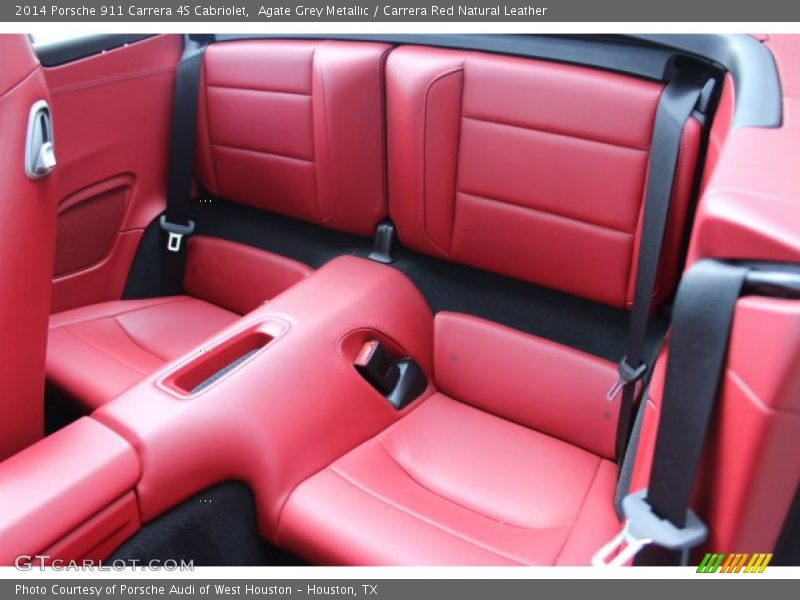 Agate Grey Metallic / Carrera Red Natural Leather 2014 Porsche 911 Carrera 4S Cabriolet