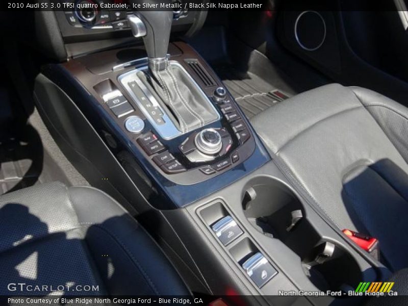 Ice Silver Metallic / Black Silk Nappa Leather 2010 Audi S5 3.0 TFSI quattro Cabriolet
