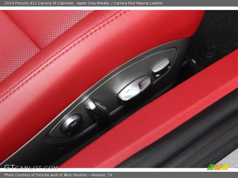 Agate Grey Metallic / Carrera Red Natural Leather 2014 Porsche 911 Carrera 4S Cabriolet