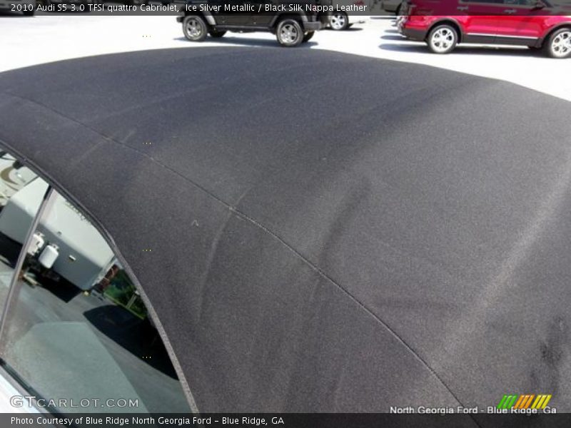 Ice Silver Metallic / Black Silk Nappa Leather 2010 Audi S5 3.0 TFSI quattro Cabriolet