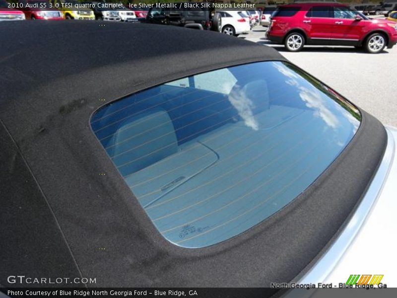 Ice Silver Metallic / Black Silk Nappa Leather 2010 Audi S5 3.0 TFSI quattro Cabriolet