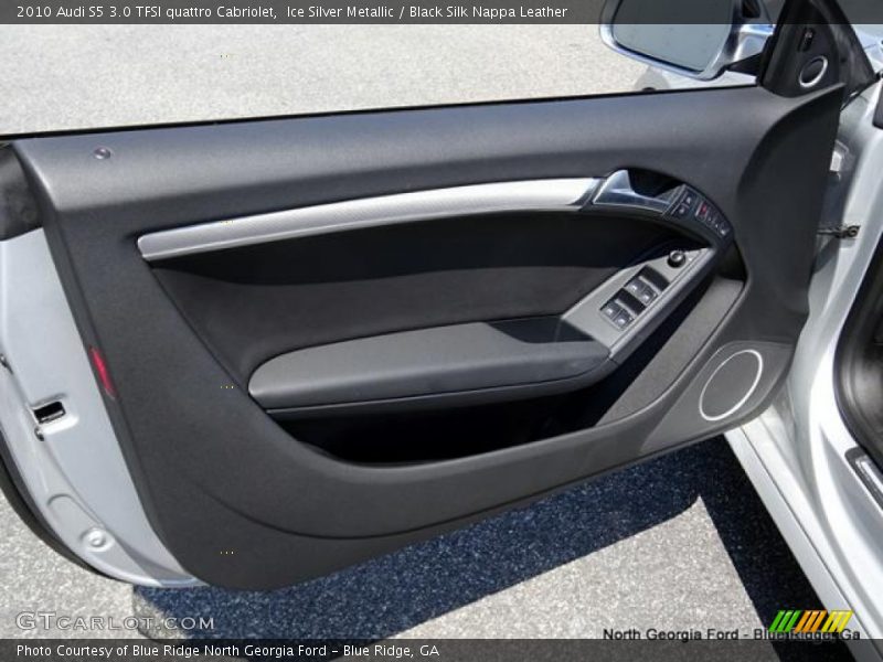 Ice Silver Metallic / Black Silk Nappa Leather 2010 Audi S5 3.0 TFSI quattro Cabriolet