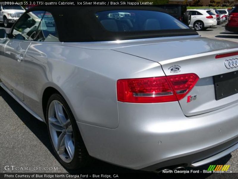 Ice Silver Metallic / Black Silk Nappa Leather 2010 Audi S5 3.0 TFSI quattro Cabriolet