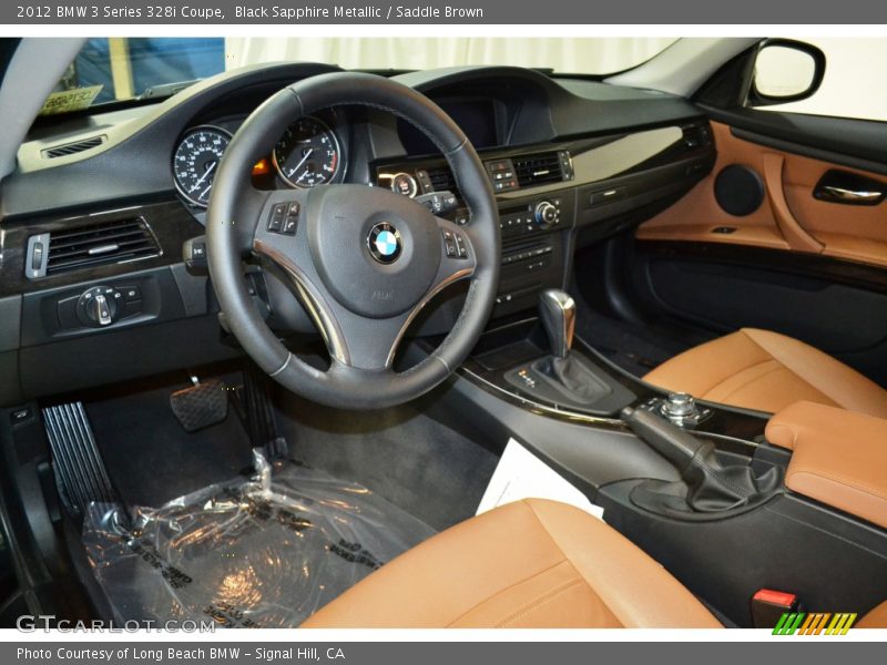  2012 3 Series 328i Coupe Saddle Brown Interior