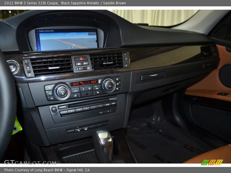 Black Sapphire Metallic / Saddle Brown 2012 BMW 3 Series 328i Coupe