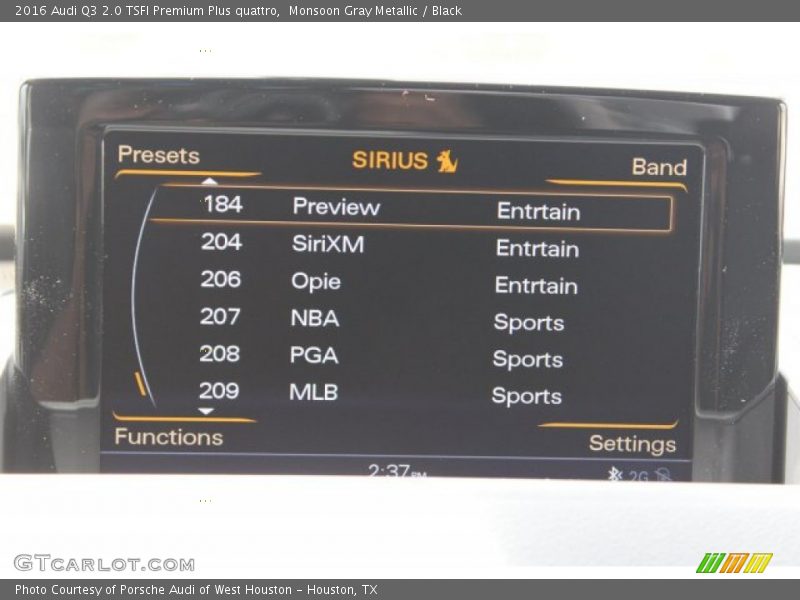 Monsoon Gray Metallic / Black 2016 Audi Q3 2.0 TSFI Premium Plus quattro