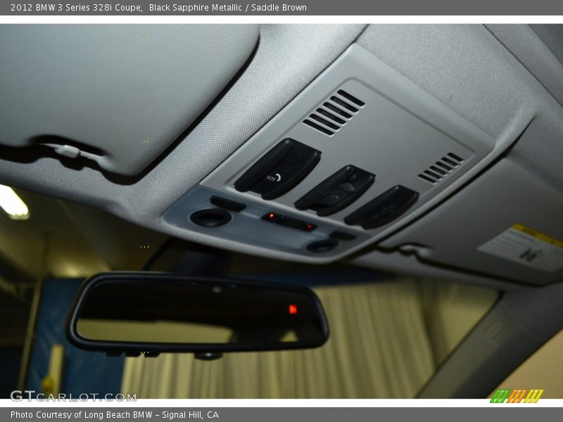 Black Sapphire Metallic / Saddle Brown 2012 BMW 3 Series 328i Coupe