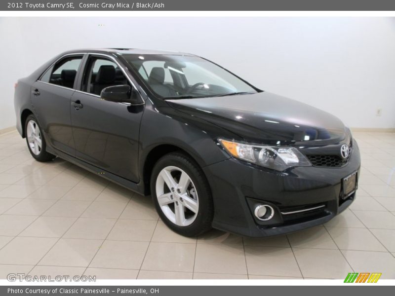 Cosmic Gray Mica / Black/Ash 2012 Toyota Camry SE