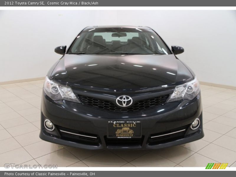 Cosmic Gray Mica / Black/Ash 2012 Toyota Camry SE