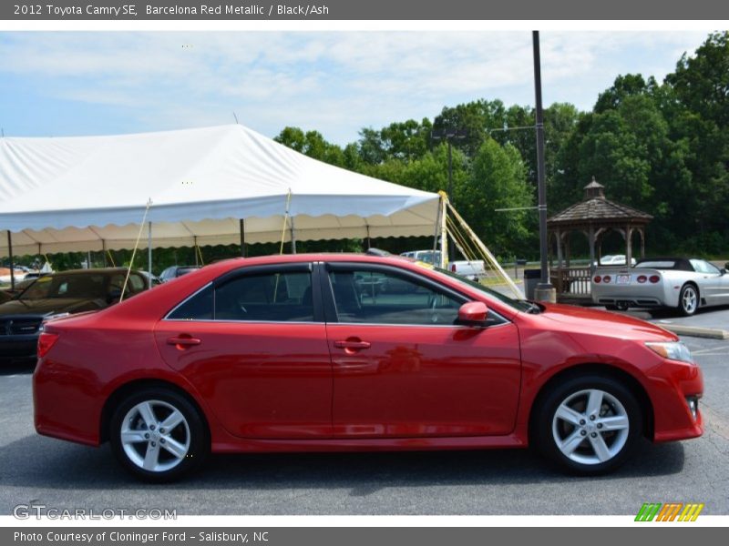 Barcelona Red Metallic / Black/Ash 2012 Toyota Camry SE