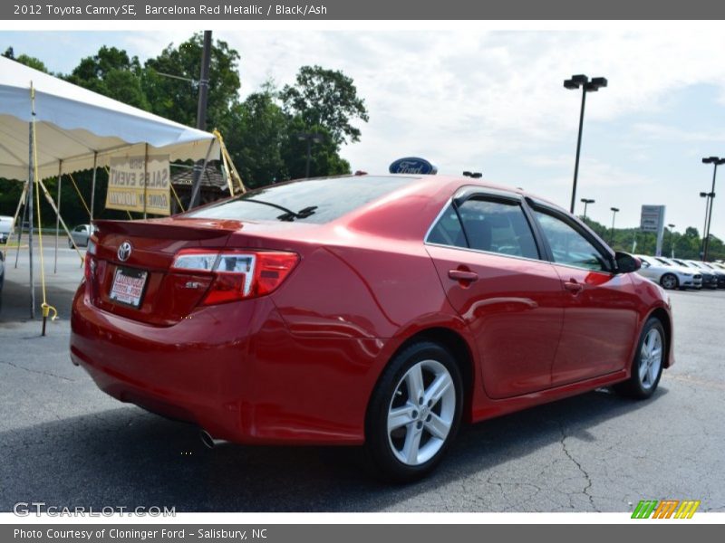 Barcelona Red Metallic / Black/Ash 2012 Toyota Camry SE