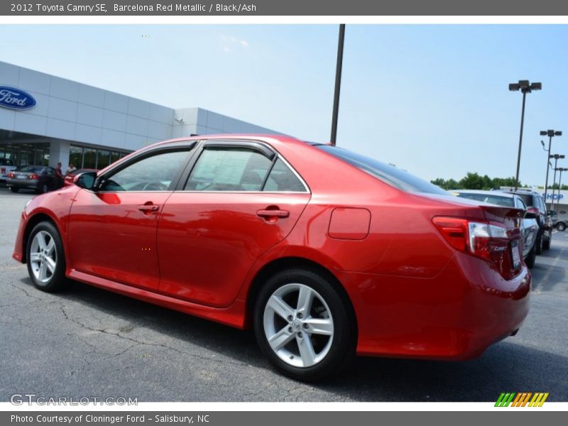 Barcelona Red Metallic / Black/Ash 2012 Toyota Camry SE