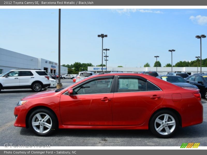 Barcelona Red Metallic / Black/Ash 2012 Toyota Camry SE