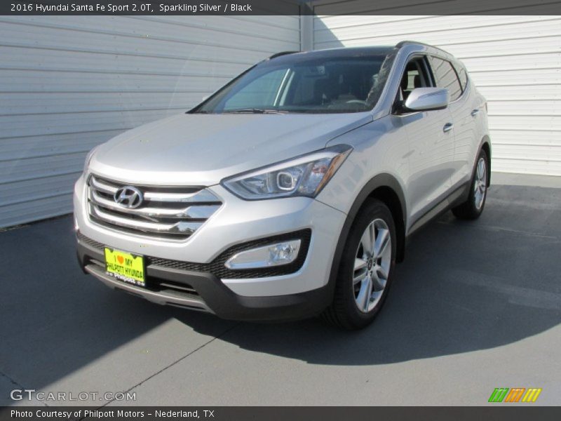Sparkling Silver / Black 2016 Hyundai Santa Fe Sport 2.0T