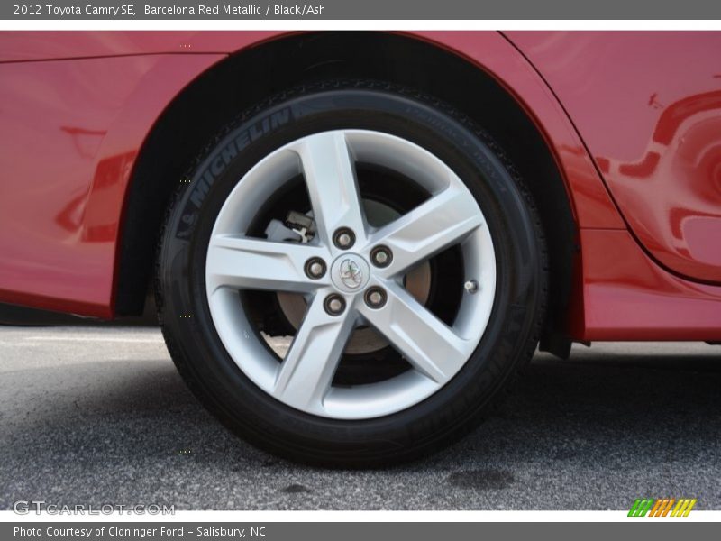 Barcelona Red Metallic / Black/Ash 2012 Toyota Camry SE