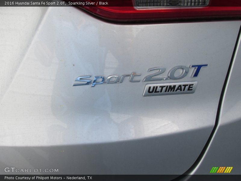 Sparkling Silver / Black 2016 Hyundai Santa Fe Sport 2.0T