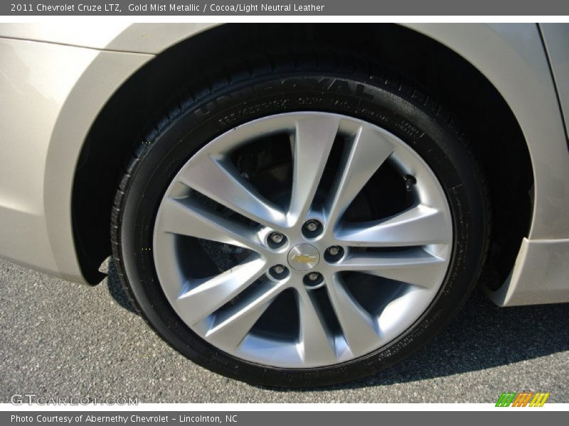 Gold Mist Metallic / Cocoa/Light Neutral Leather 2011 Chevrolet Cruze LTZ