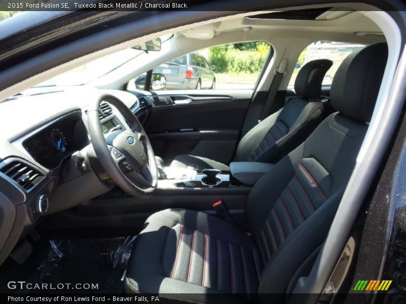 Tuxedo Black Metallic / Charcoal Black 2015 Ford Fusion SE