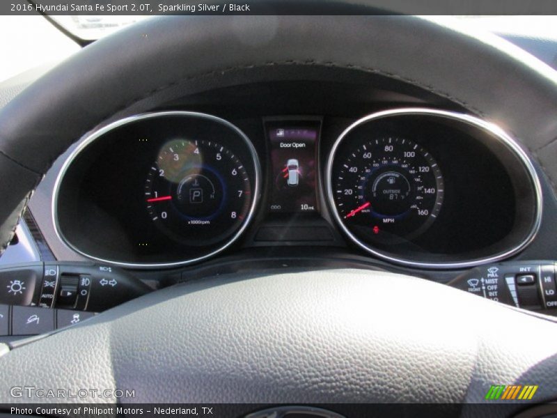 Sparkling Silver / Black 2016 Hyundai Santa Fe Sport 2.0T