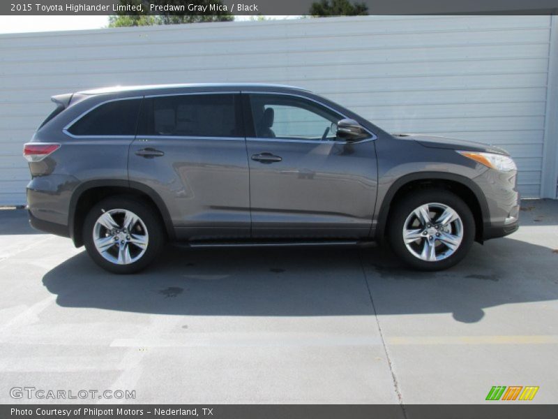 Predawn Gray Mica / Black 2015 Toyota Highlander Limited