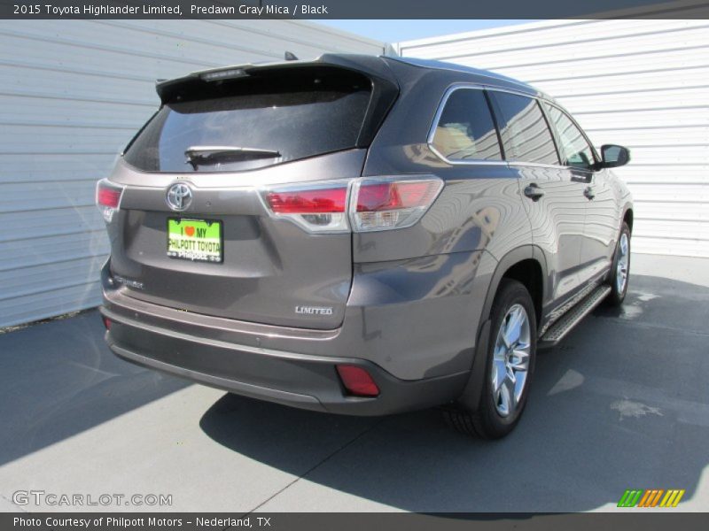 Predawn Gray Mica / Black 2015 Toyota Highlander Limited