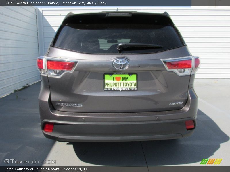 Predawn Gray Mica / Black 2015 Toyota Highlander Limited