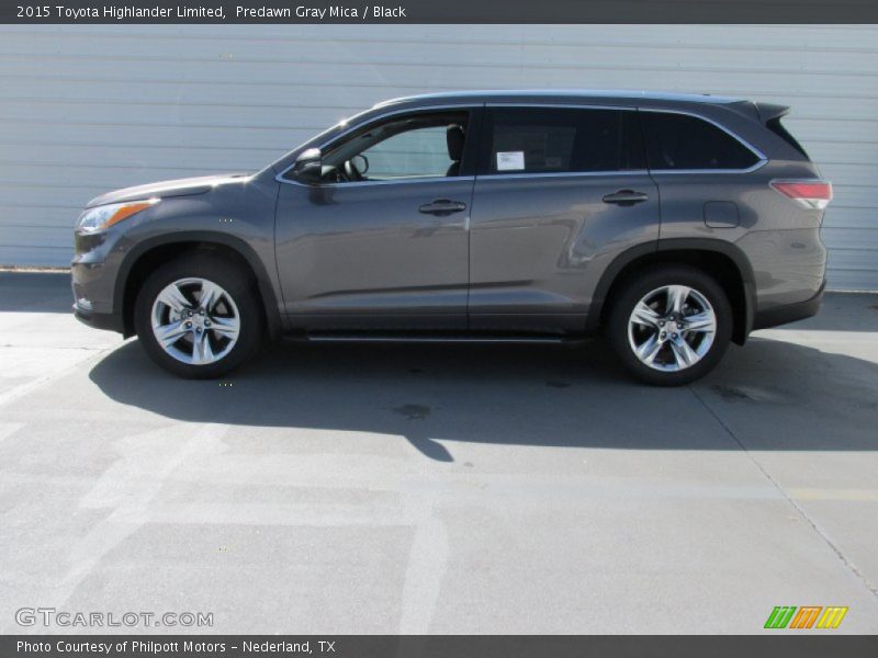 Predawn Gray Mica / Black 2015 Toyota Highlander Limited