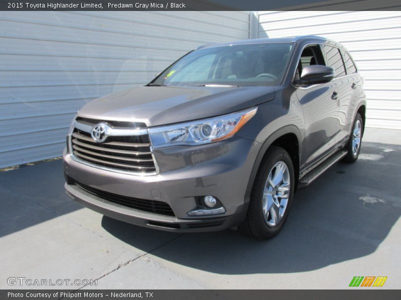 Predawn Gray Mica / Black 2015 Toyota Highlander Limited