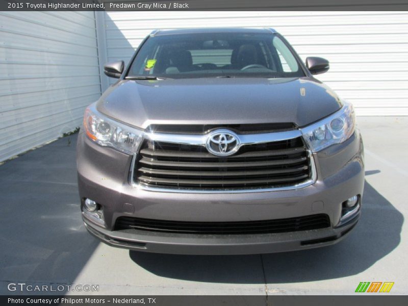 Predawn Gray Mica / Black 2015 Toyota Highlander Limited