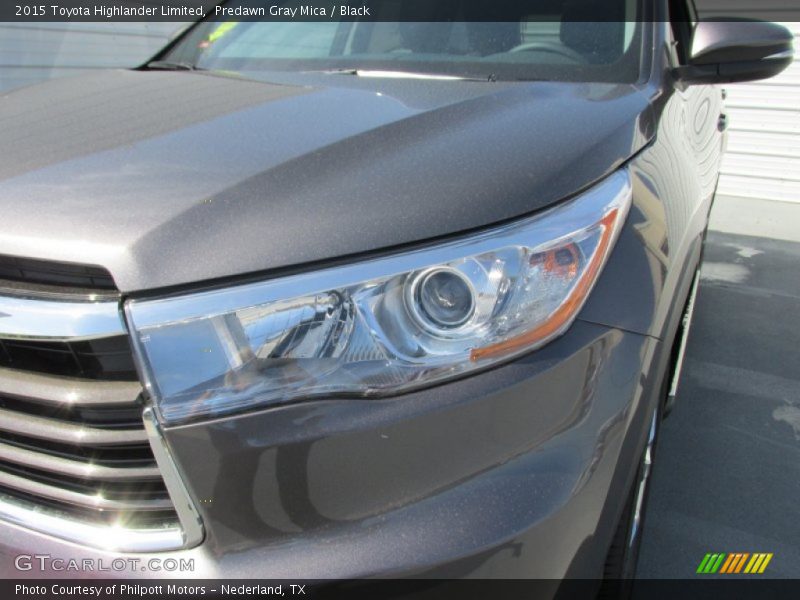 Predawn Gray Mica / Black 2015 Toyota Highlander Limited