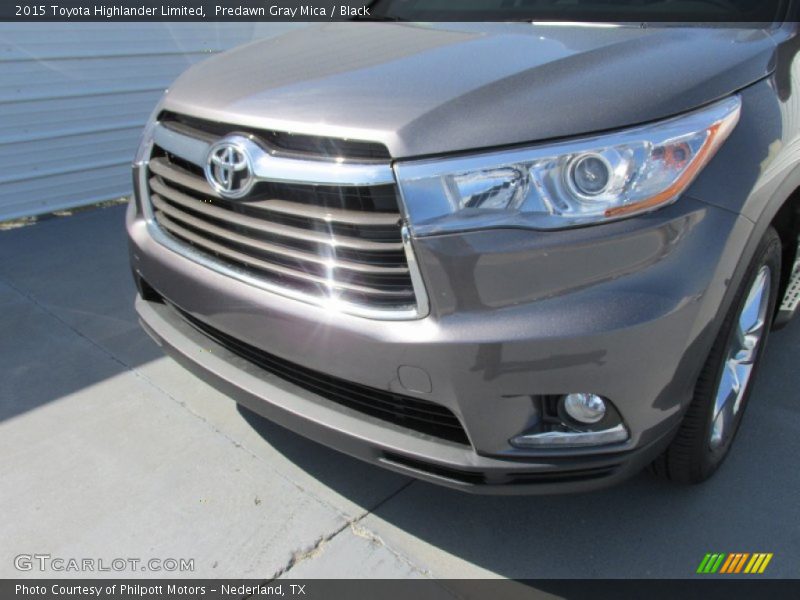 Predawn Gray Mica / Black 2015 Toyota Highlander Limited