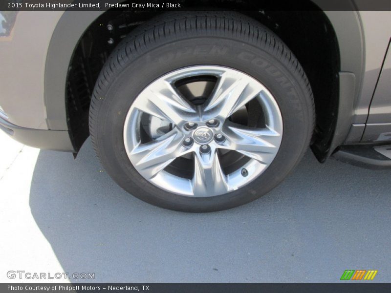 Predawn Gray Mica / Black 2015 Toyota Highlander Limited