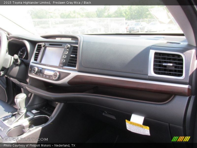 Predawn Gray Mica / Black 2015 Toyota Highlander Limited