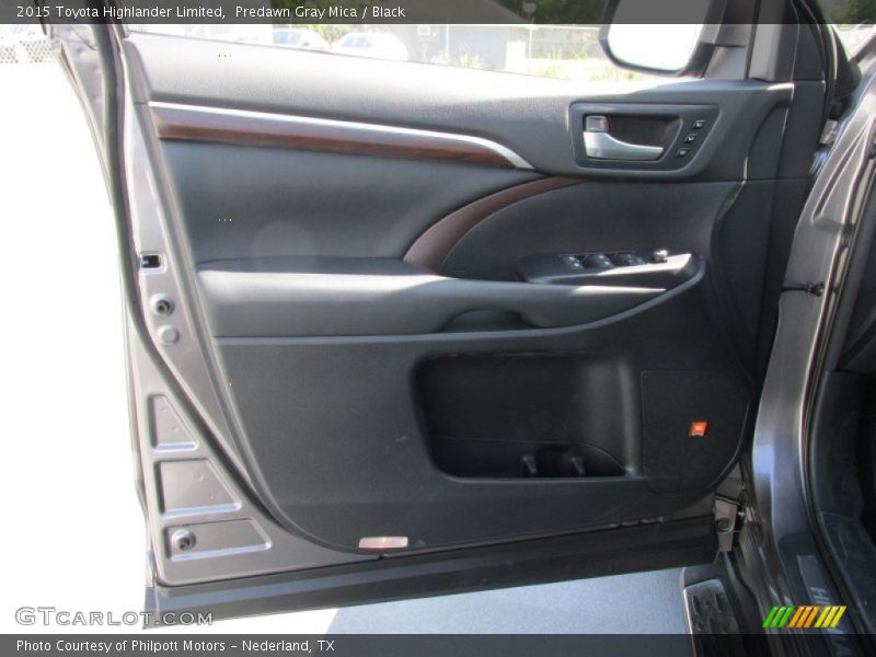 Predawn Gray Mica / Black 2015 Toyota Highlander Limited