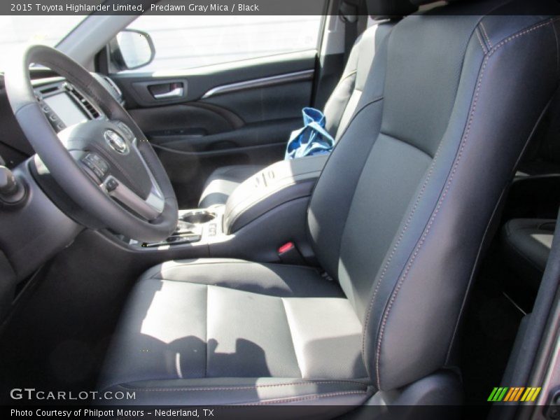Predawn Gray Mica / Black 2015 Toyota Highlander Limited