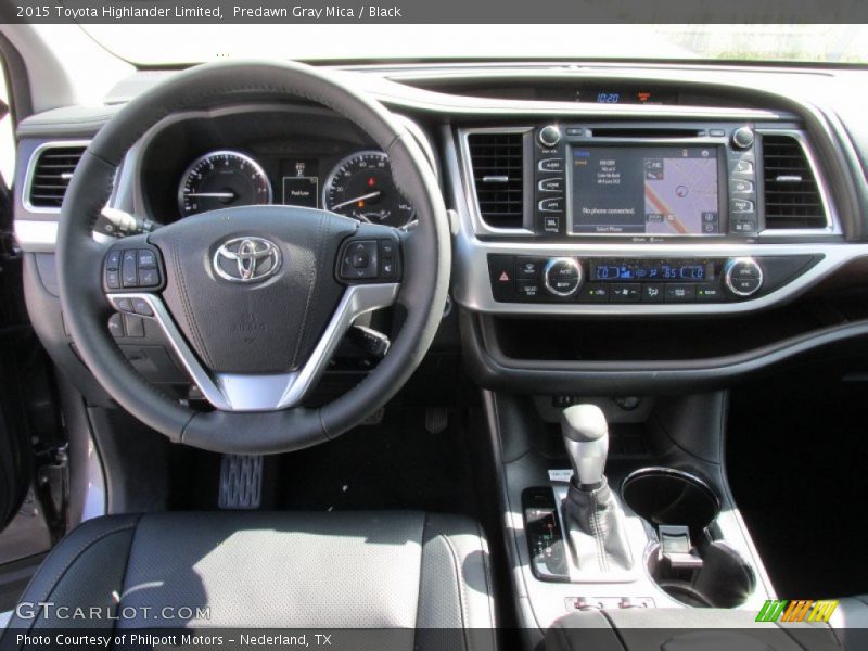 Predawn Gray Mica / Black 2015 Toyota Highlander Limited