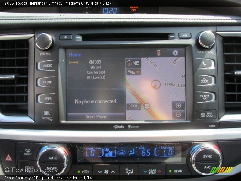 Predawn Gray Mica / Black 2015 Toyota Highlander Limited