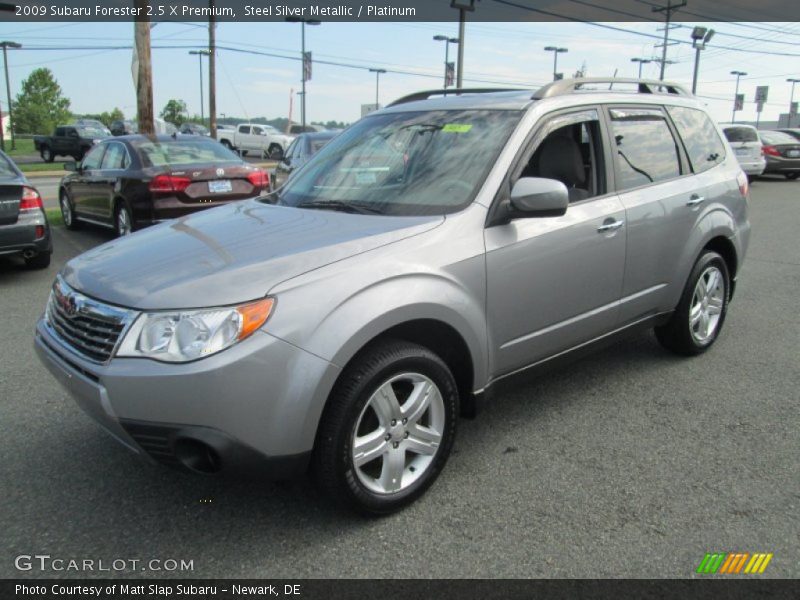 Steel Silver Metallic / Platinum 2009 Subaru Forester 2.5 X Premium