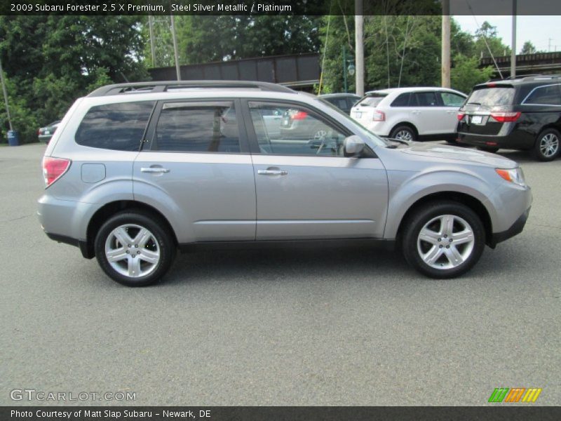 Steel Silver Metallic / Platinum 2009 Subaru Forester 2.5 X Premium