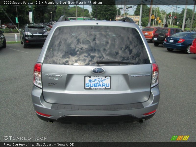 Steel Silver Metallic / Platinum 2009 Subaru Forester 2.5 X Premium