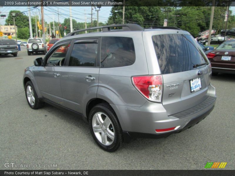 Steel Silver Metallic / Platinum 2009 Subaru Forester 2.5 X Premium
