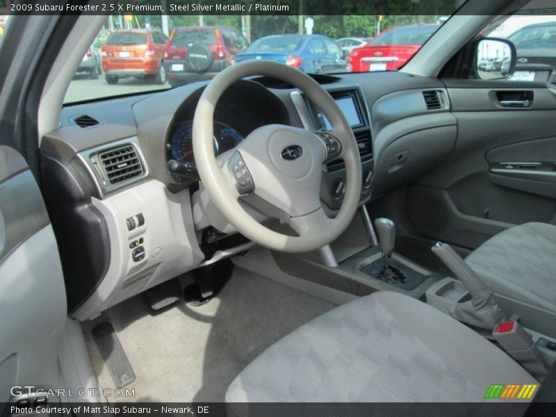 Steel Silver Metallic / Platinum 2009 Subaru Forester 2.5 X Premium