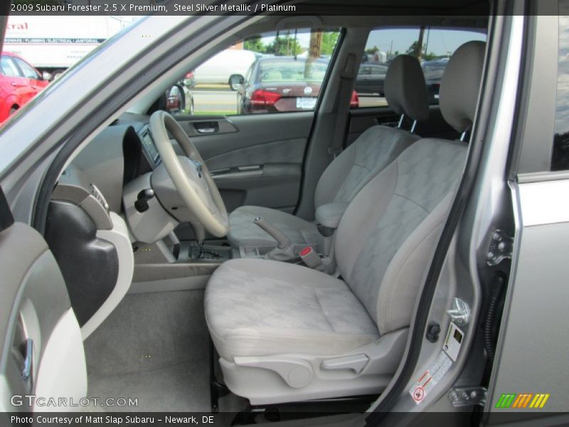 Steel Silver Metallic / Platinum 2009 Subaru Forester 2.5 X Premium