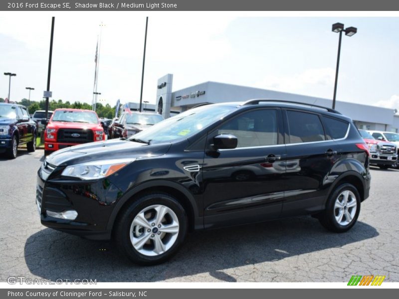Shadow Black / Medium Light Stone 2016 Ford Escape SE