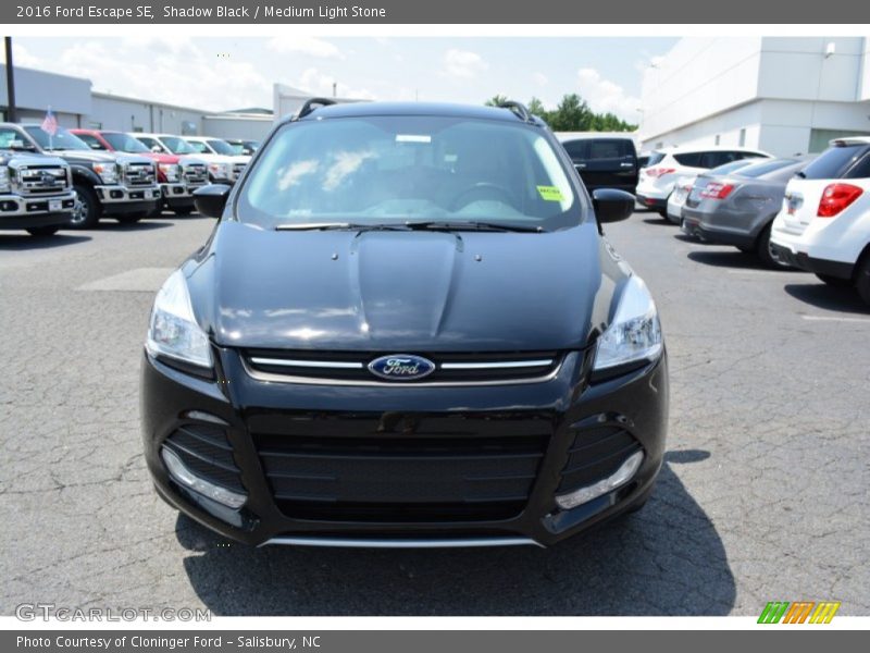 Shadow Black / Medium Light Stone 2016 Ford Escape SE